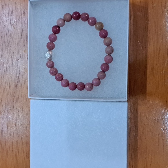 Rhodonite Stone Bracelet - Picture 4 of 5